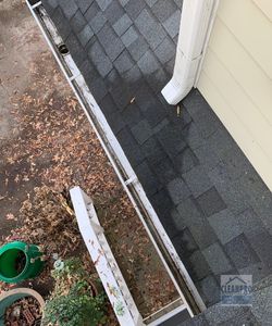 cleaning gutter from ground