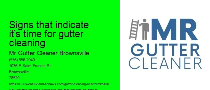 Signs that indicate it’s time for gutter cleaning 