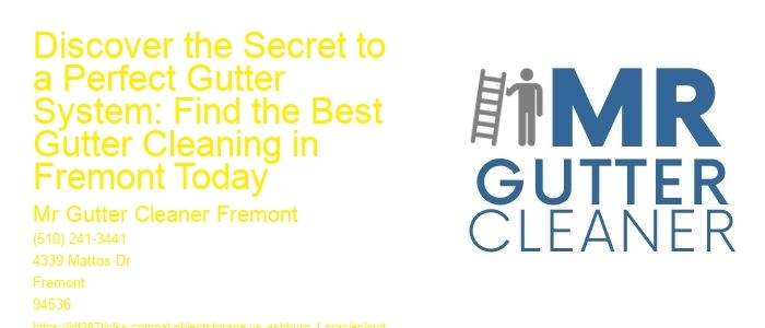 Discover the Secret to a Perfect Gutter System: Find the Best Gutter Cleaning in Fremont Today