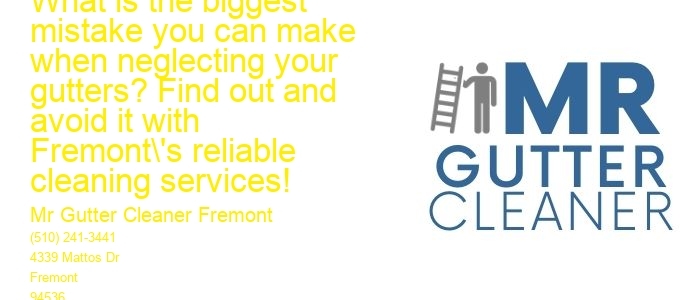 What is the biggest mistake you can make when neglecting your gutters? Find out and avoid it with Fremont's reliable cleaning services!