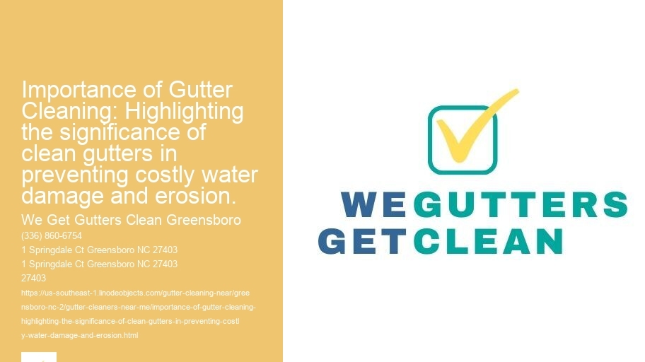 Importance of Gutter Cleaning: Highlighting the significance of clean gutters in preventing costly water damage and erosion.