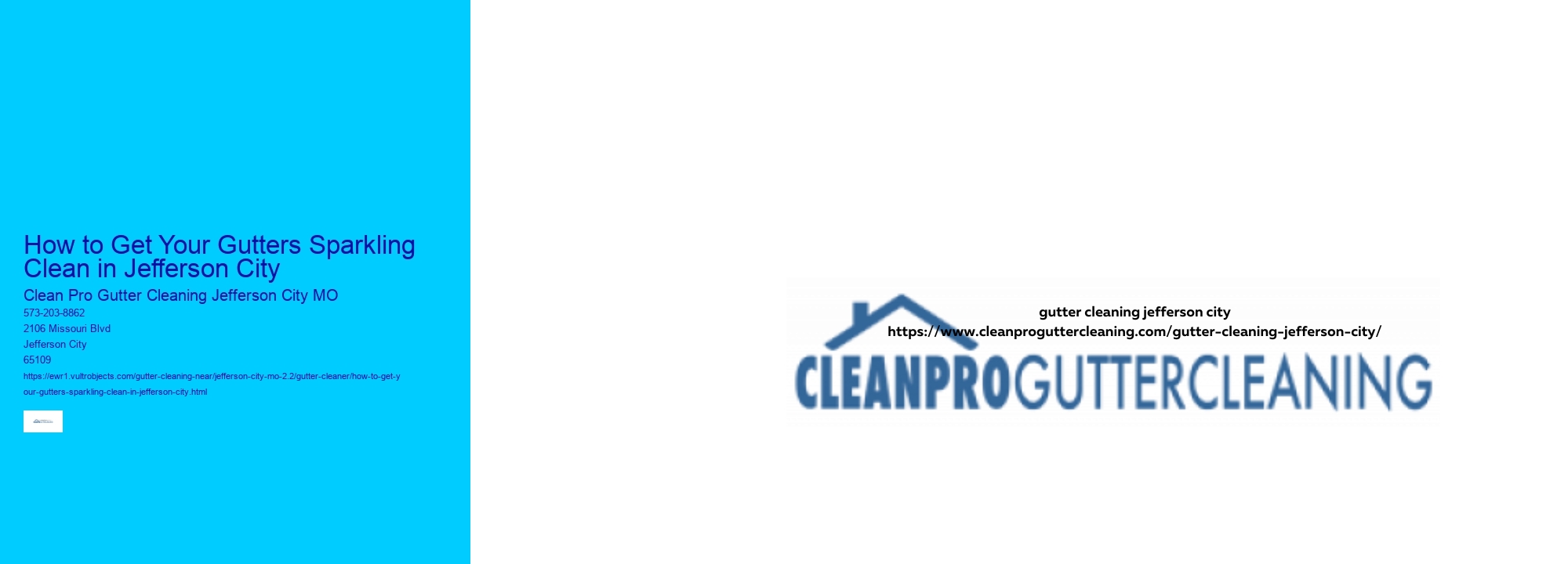 How to Get Your Gutters Sparkling Clean in Jefferson City