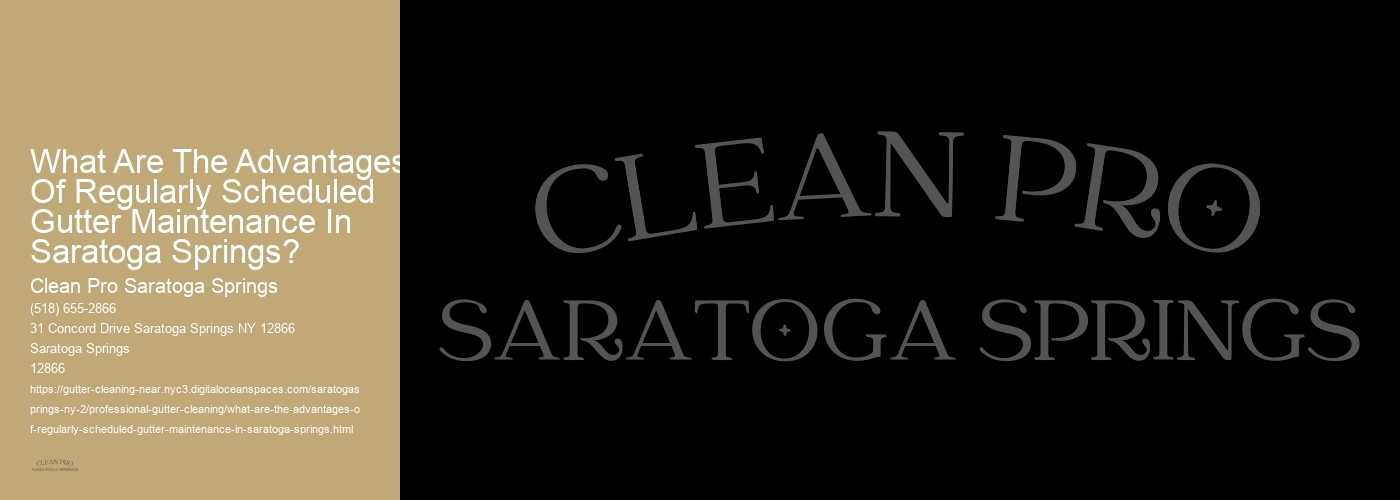 What Are The Advantages Of Regularly Scheduled Gutter Maintenance In Saratoga Springs?